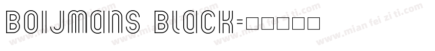 Boijmans Black字体转换